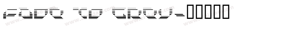 Fade to grey字体转换
